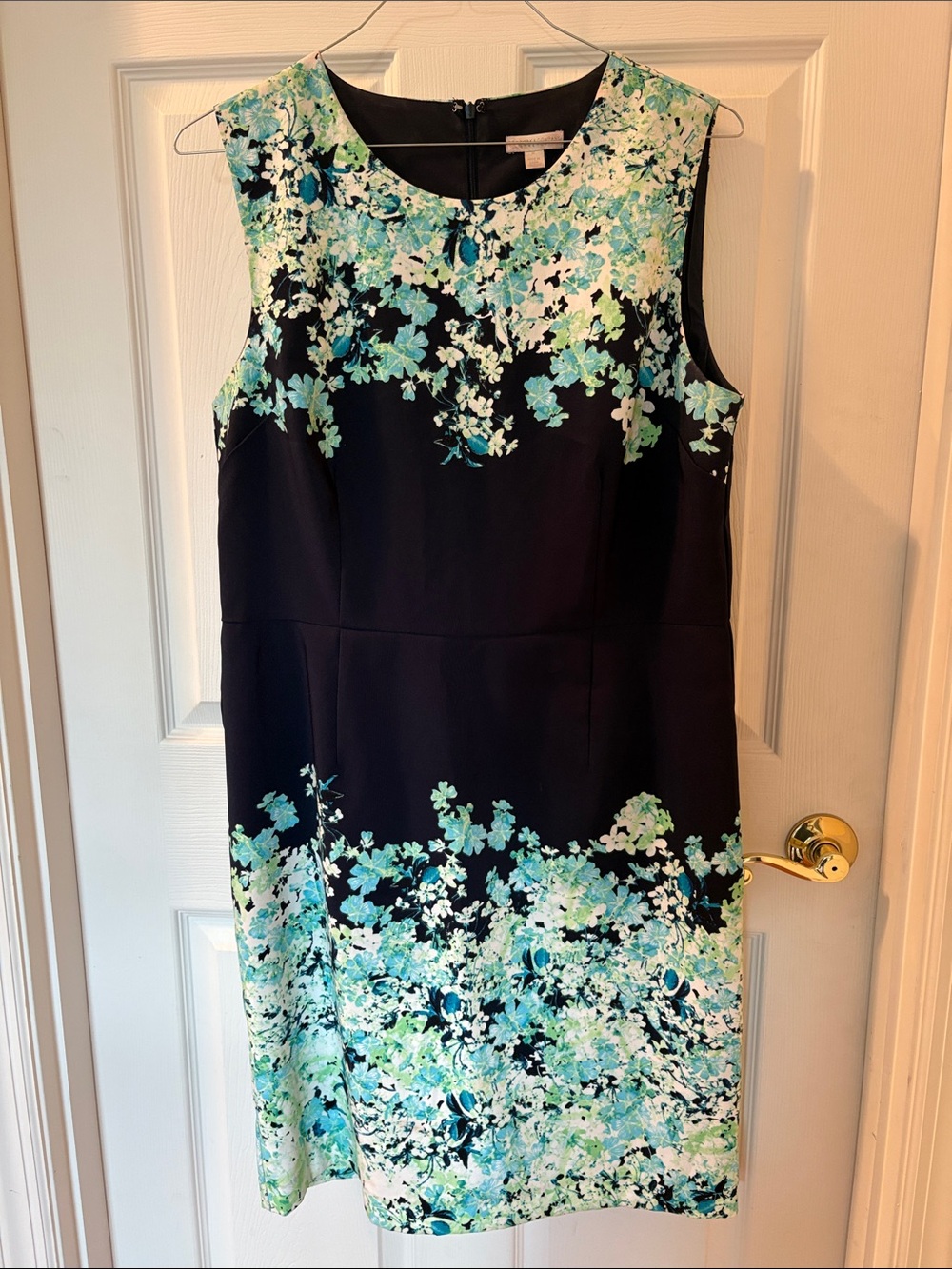 Navy floral dress